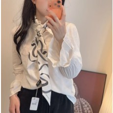 샤넬 더블 페이스 실크 헤어밴드 스카프 001-266692