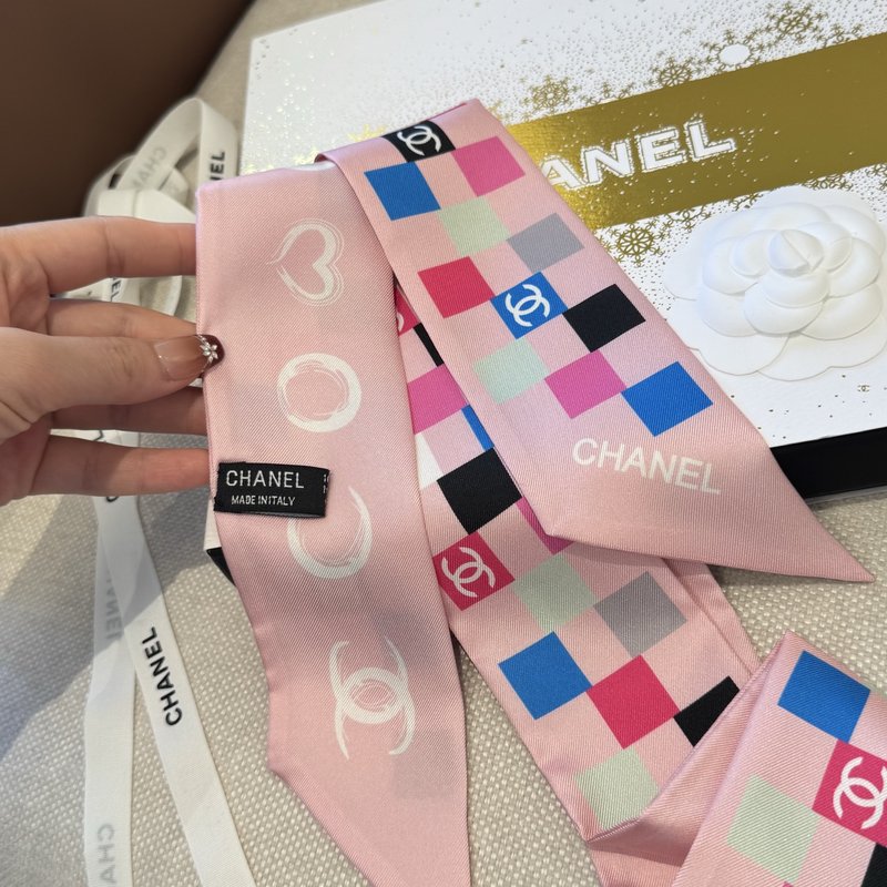 샤넬 스타일 실크 머리띠 001-266702