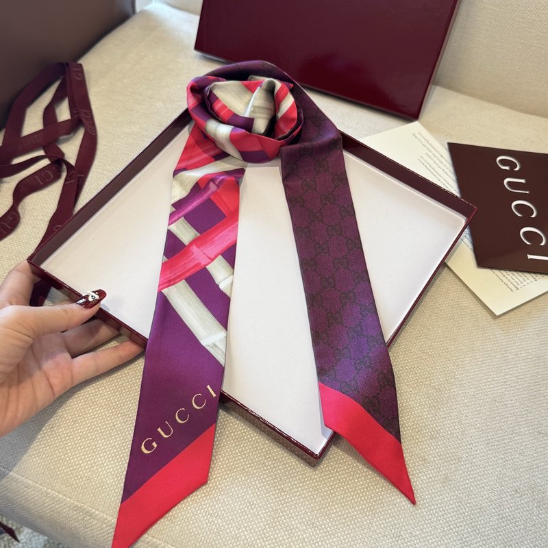 GUCCI 실크 양면 스카프 001-266707