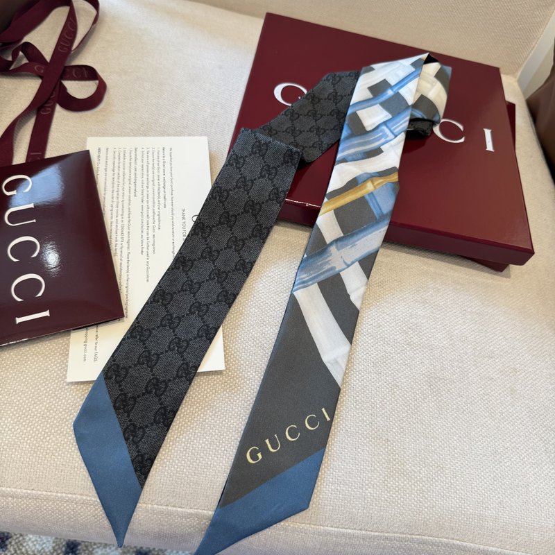 GUCCI 실크 양면 스카프 001-266707