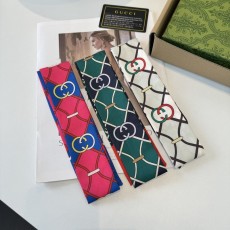 GUCCI 실크 트윌리 스카프 001-266718