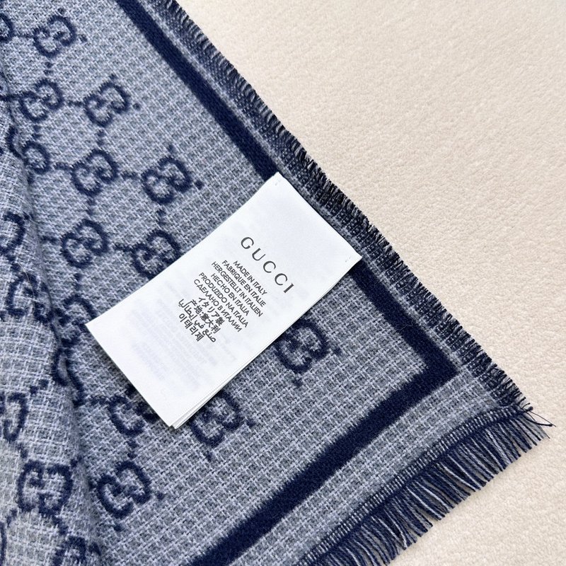 GUCCI 구찌 스타일 작은 문자 울 스카프 001-266751