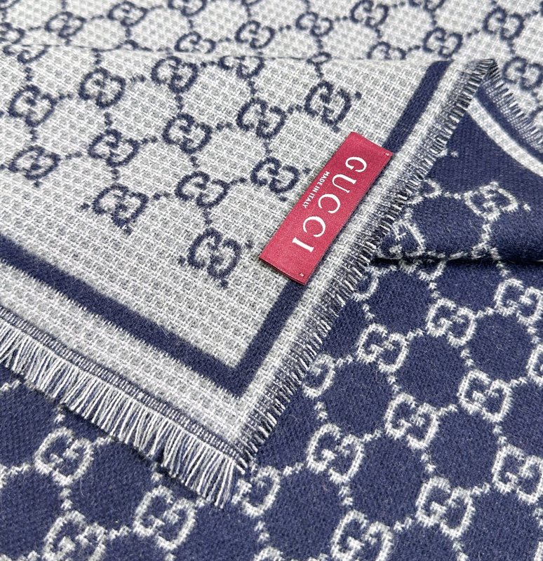 GUCCI 구찌 스타일 작은 문자 울 스카프 001-266751