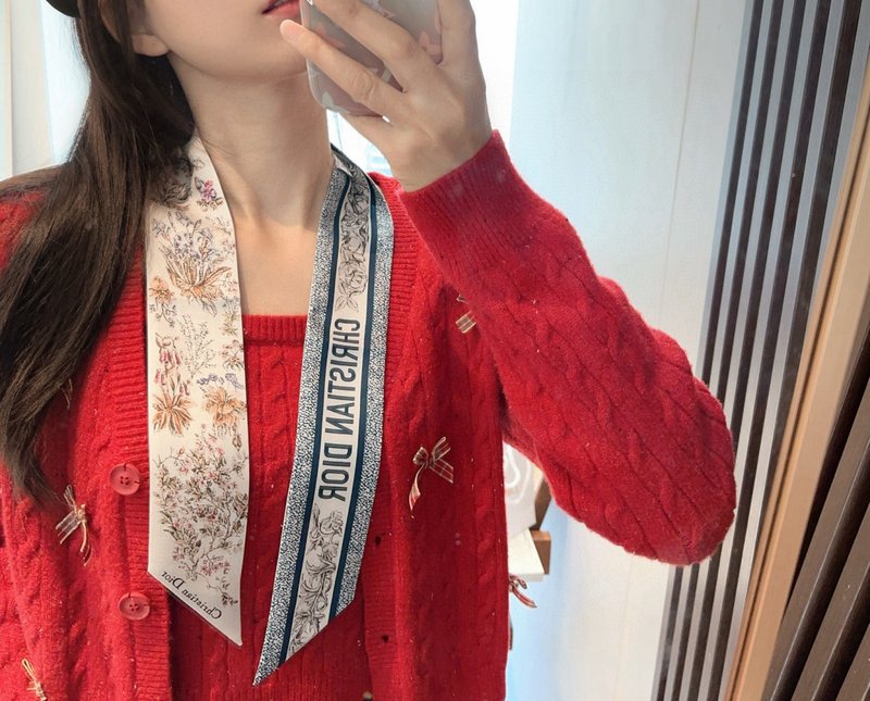 구찌 Mitzah 실크 프린트 스카프 001-266753