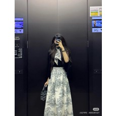 디올 열대우림 실크 스카프 헤어밴드 001-266851