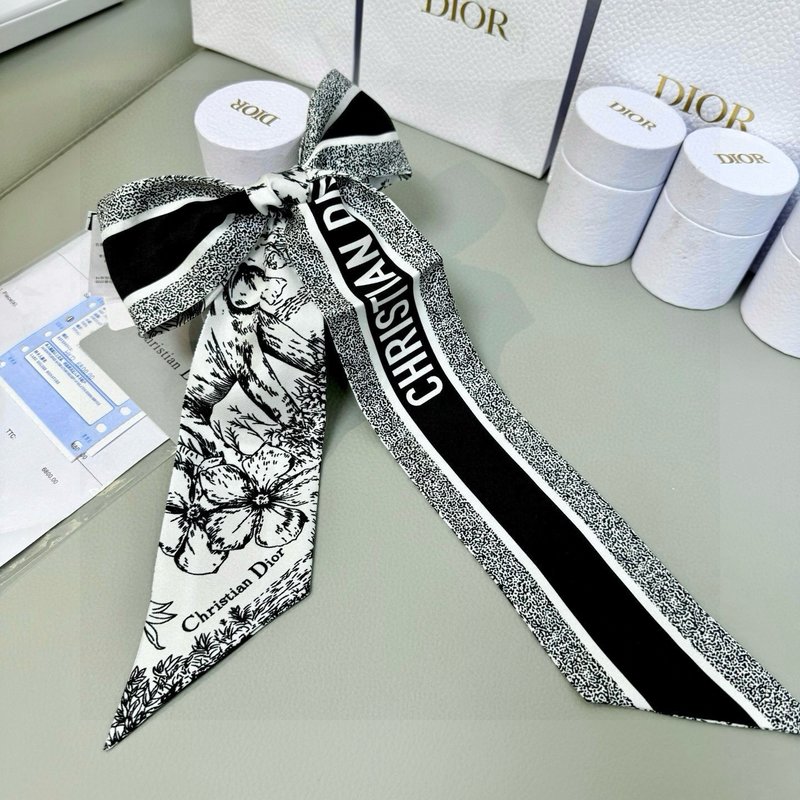 DIOR 디올 트윌리 스카프 정글 코끼리 001-266906