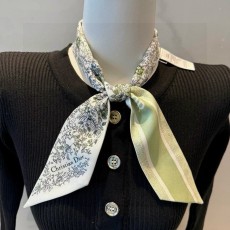 Christian Dior 로고 자카드 리본 스카프 001-266925