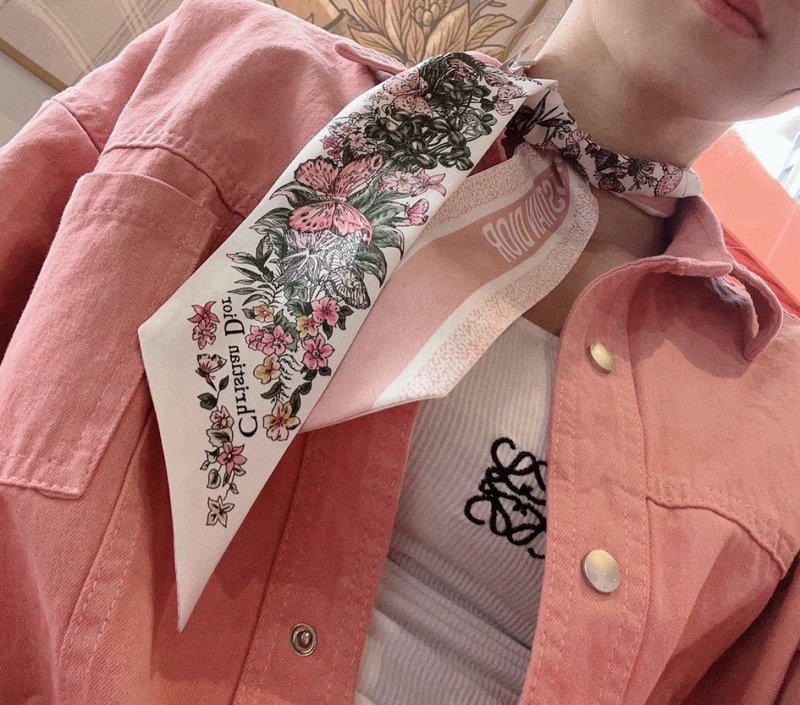 디올 실크 헤어밴드 001-267035