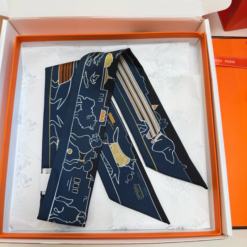 에르메스 파리의 개 Twilly 미니 스카프 001-267201
