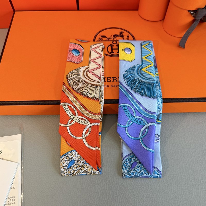에르메스 에폴레트 트위리 스카프 (5x86cm) 001-267461