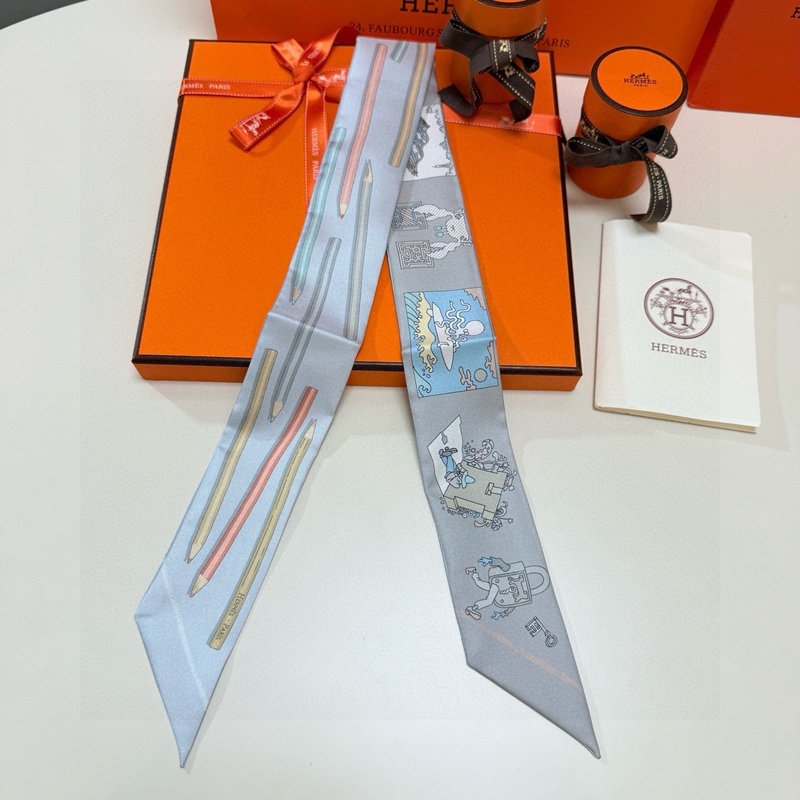 에르메스 Twilly 스카프 실크 새틴 리본 001-267575