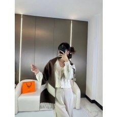 에르메스 양면 자카드 술 스카프 001-267614