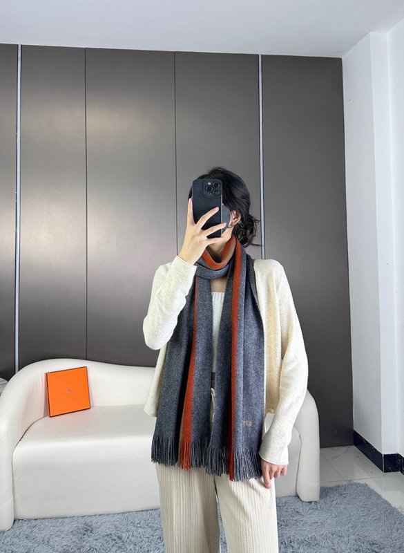 에르메스 순 캐시미어 머플러 남녀공용 001-267631