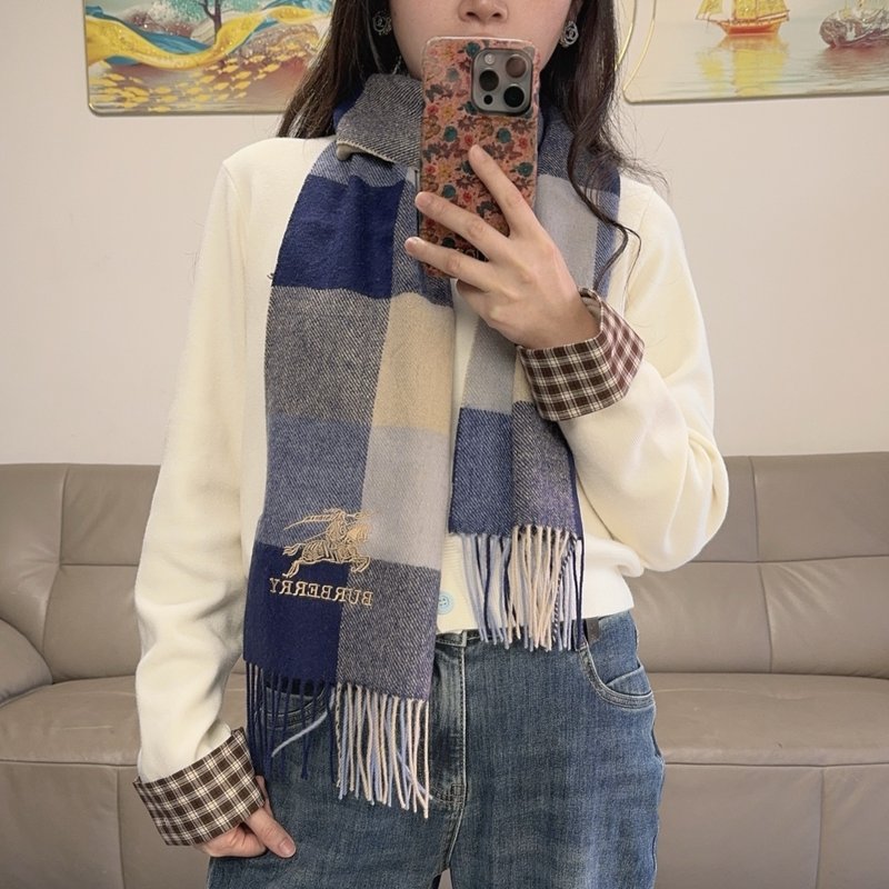 버버리 전마 자수 스카프 001-267644