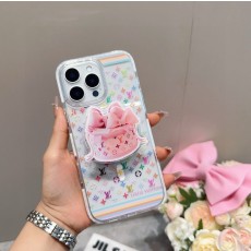 루이비통 무라카미 다카시 흰색 삼색 마그네틱 폰케이스 001-267806