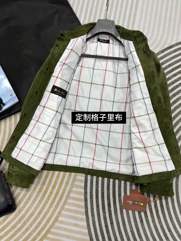 Loro Piana 라펠 가죽 자켓 001-267944