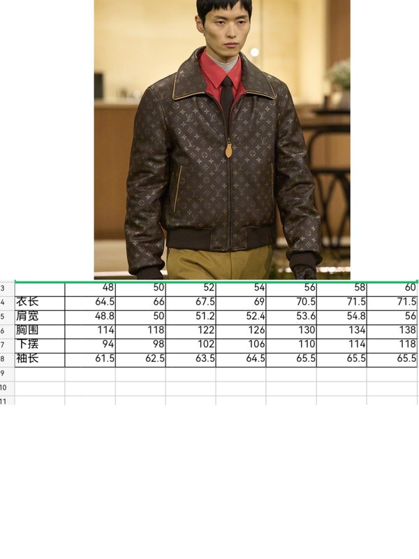 LV 클래식 모노그램 소가죽 야구 점퍼 001-267982