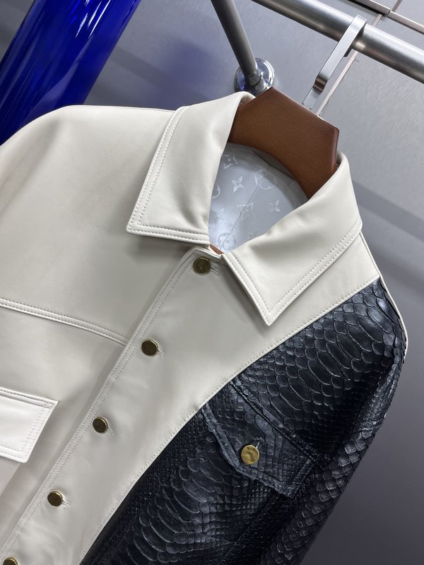 LV 양피 & 비단뱀 가죽 자켓 001-267995
