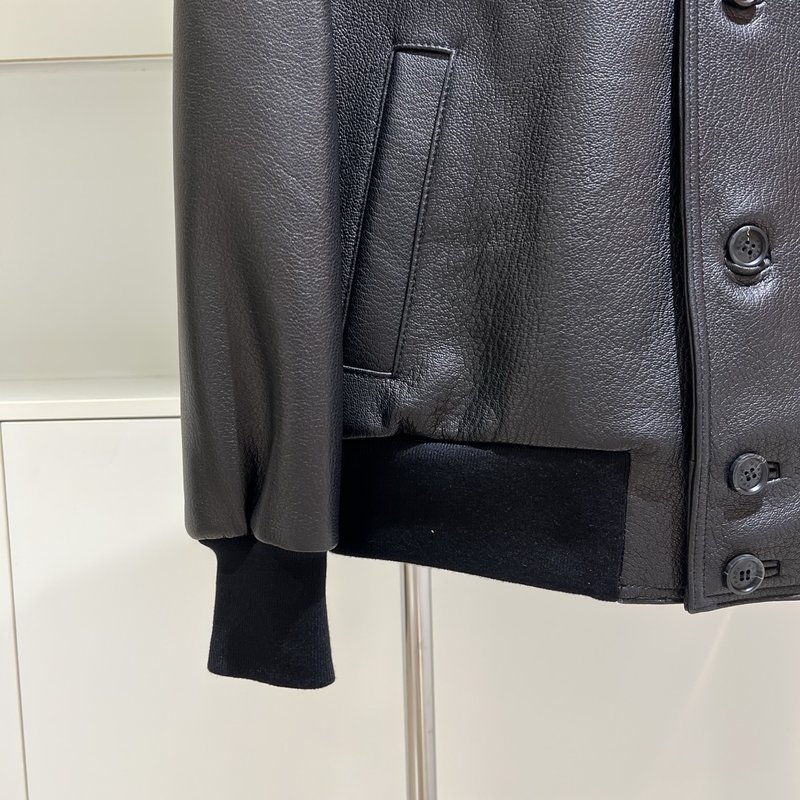 Prada 남성용 진짜 가죽 자켓 001-268144