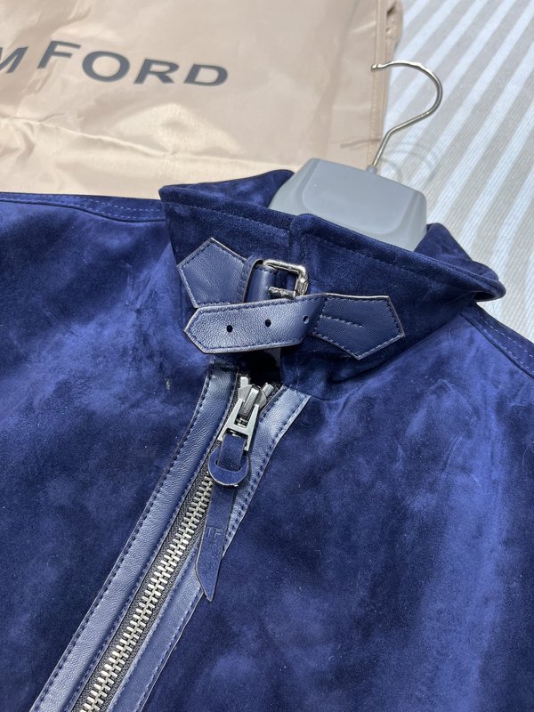 TOMFORD 스웨이드 가죽 자켓 001-268145