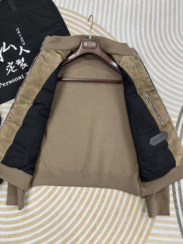 TomFord 스웨이드 다운 자켓 001-268150