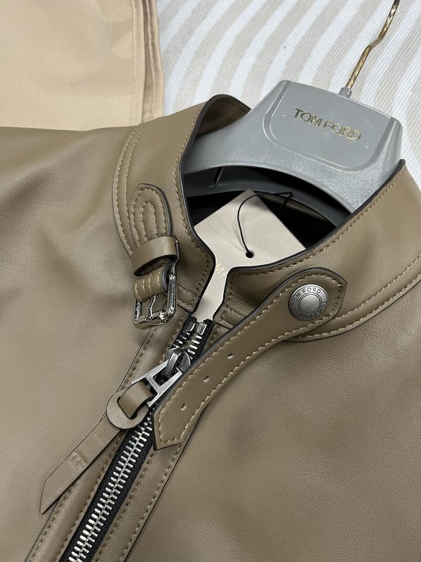 TOM FORD 오토바이 가죽 자켓 001-268156