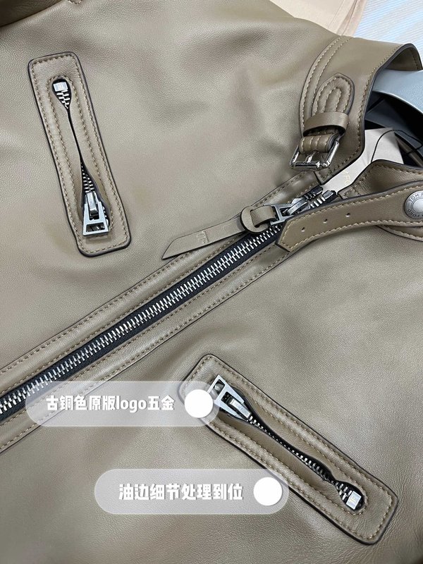 TOM FORD 오토바이 가죽 자켓 001-268156