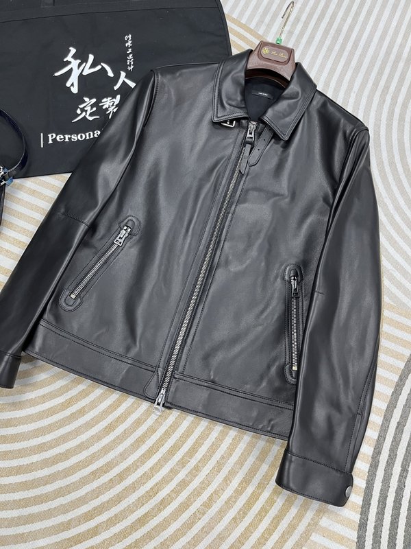 TOM FORD 한정판 오토바이 가죽자켓 001-268190