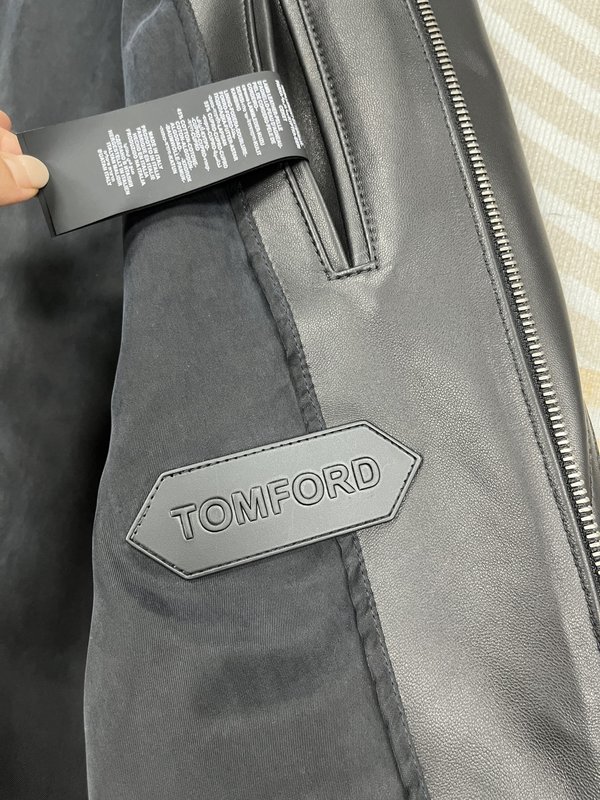 TOM FORD 한정판 오토바이 가죽자켓 001-268190