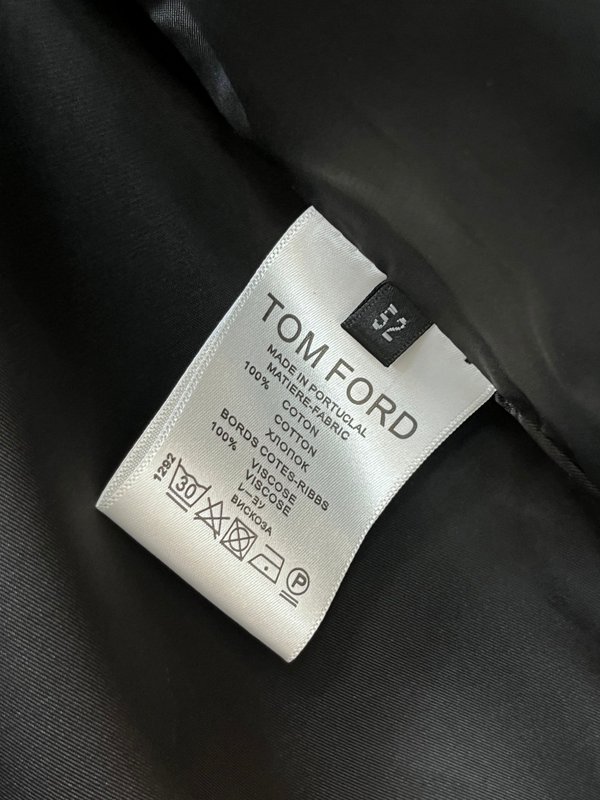 TOM FORD 일렉트릭 블루 고트 스웨이드 자켓 001-268221