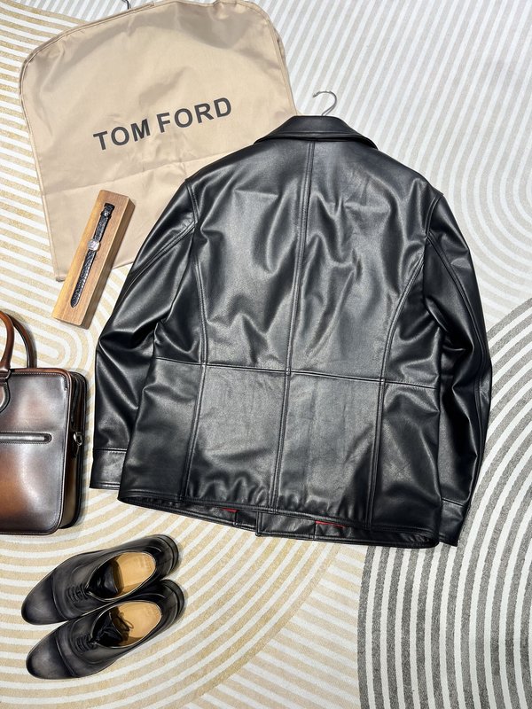 TOM FORD 비즈니스 캐주얼 가죽 자켓 001-268228