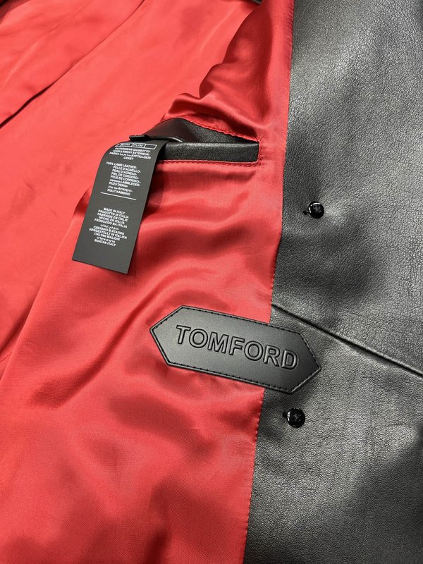 TOM FORD 비즈니스 캐주얼 가죽 자켓 001-268228