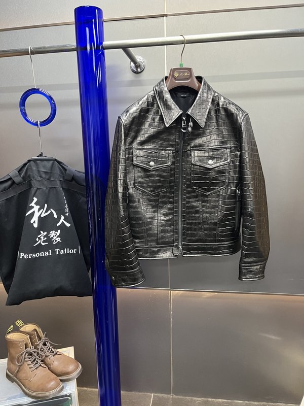 Tom Ford 악어 무늬 가죽 자켓 001-268229