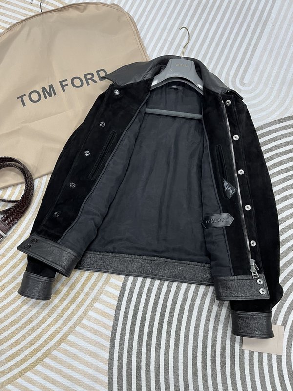 TOM FORD 데님 가죽 자켓 001-268230
