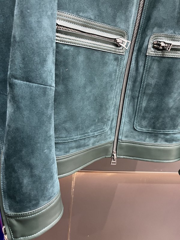 Tom Ford 스웨이드 가죽 자켓 001-268233