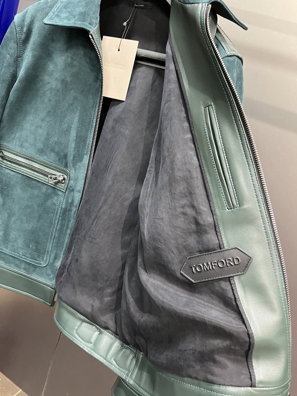 Tom Ford 스웨이드 가죽 자켓 001-268233