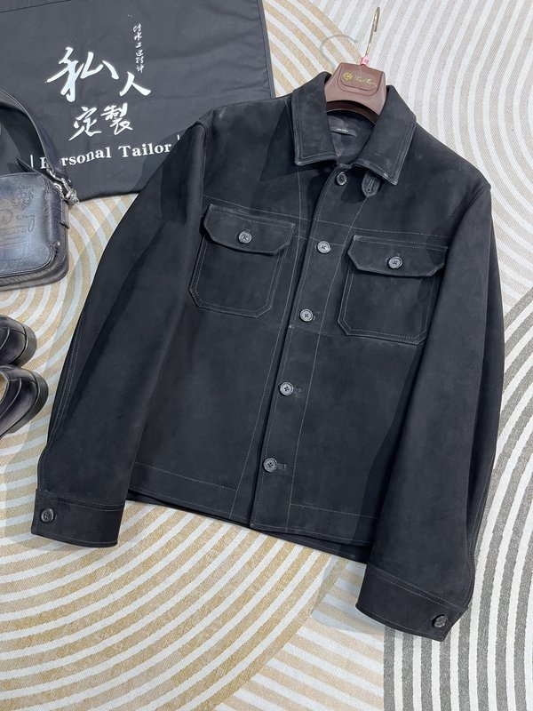 TOM FORD 블랙 가죽 자켓 001-268240