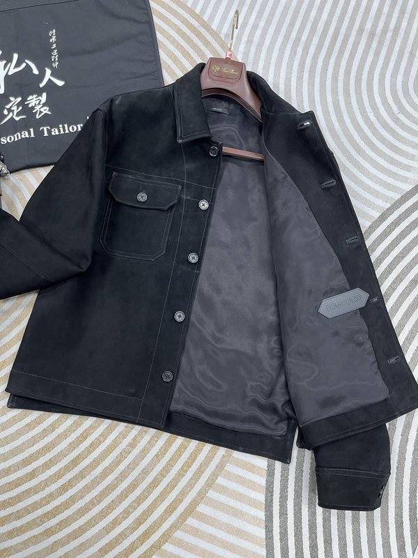 TOM FORD 블랙 가죽 자켓 001-268240