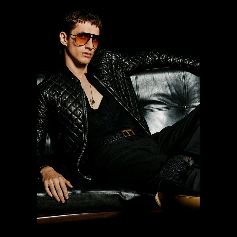 TOM FORD 다이아몬드 퀼팅 가죽 자켓 001-268264