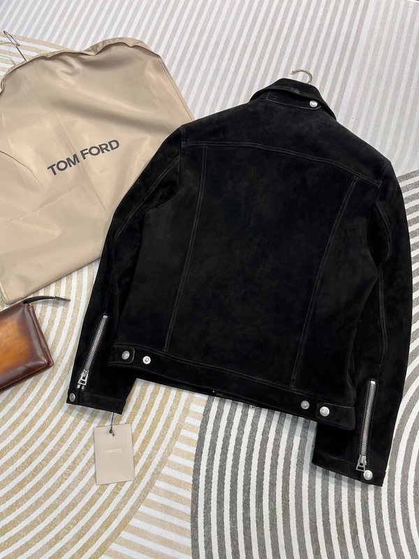 TOM FORD 스웨이드 양가죽 자켓 001-268270