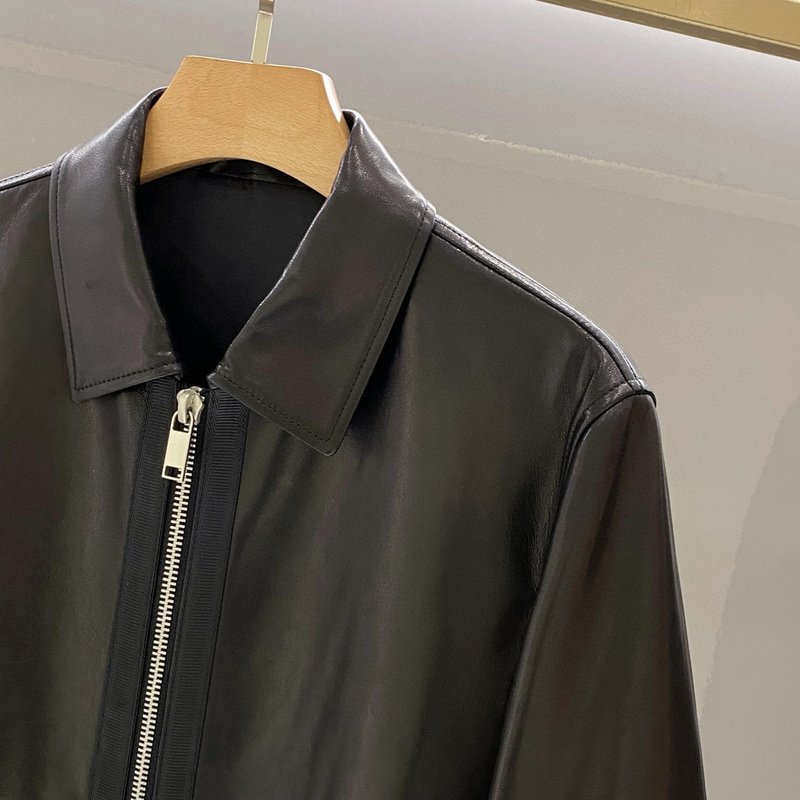 Tom Ford 남성 양가죽 카라 가죽 자켓 001-268278