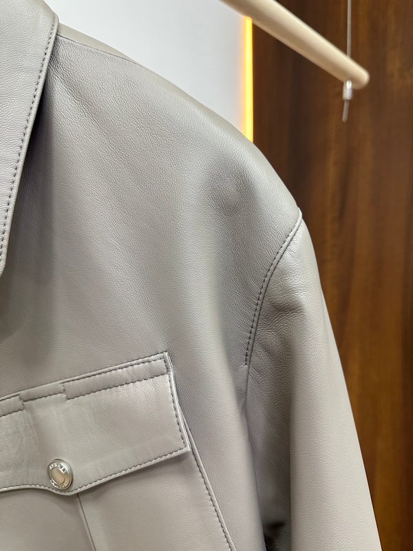 에르메스 워크칼라 가죽 자켓 001-268321