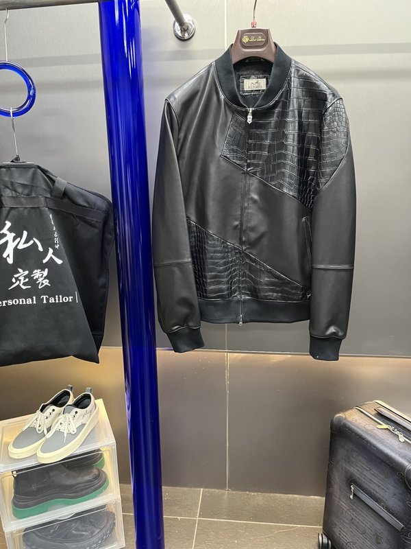 악어가죽 & 양가죽 자켓 001-268340