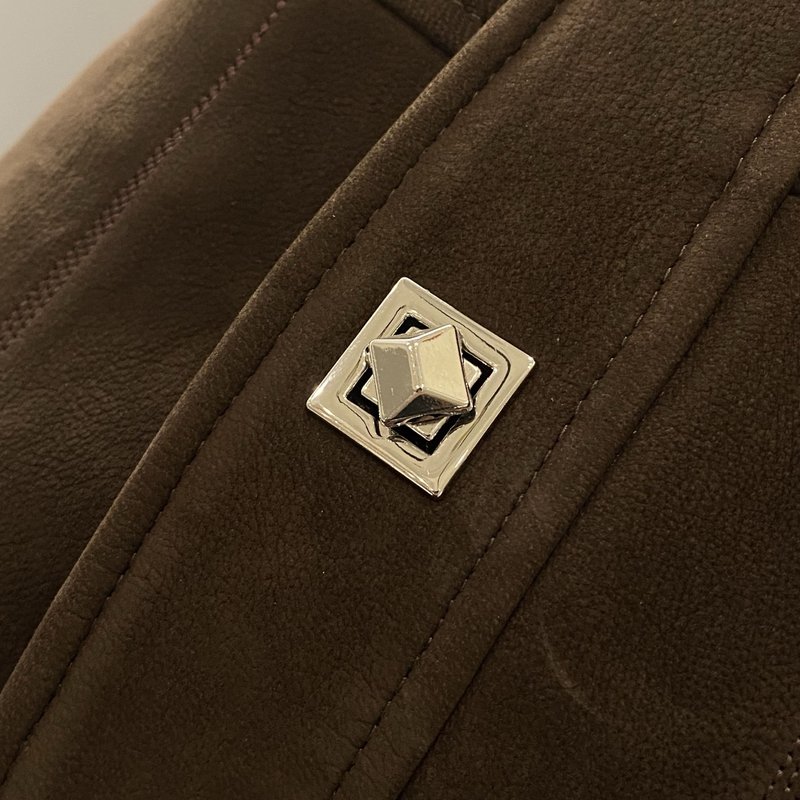 Loewe 남성 가죽 라펠 자켓 001-268360