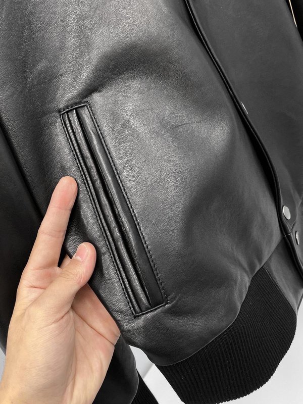 Gucci 빈티지 클래식 가죽 자켓 001-268392