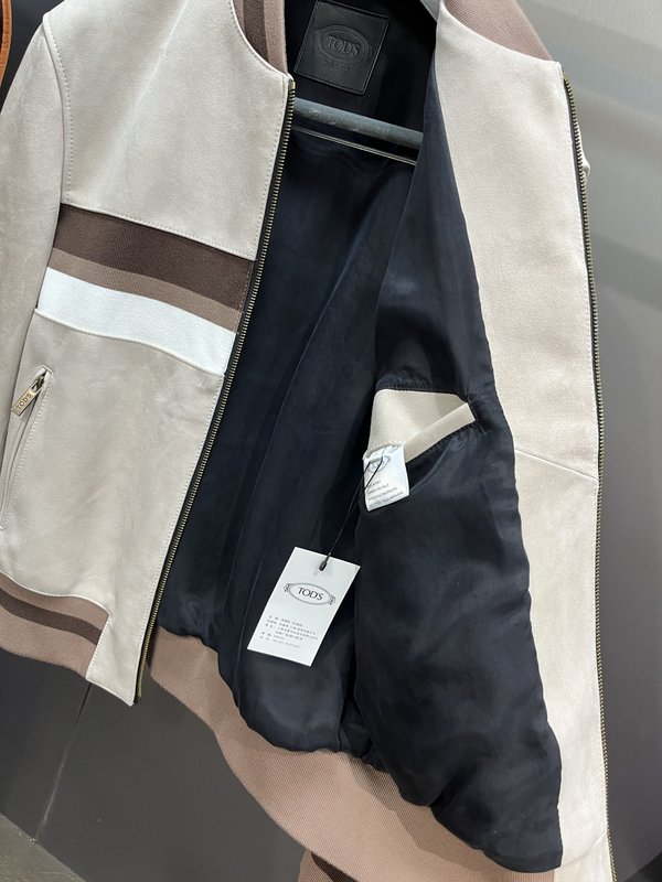 TODS 토즈 스타일리시 패치워크 야구 자켓 001-268406