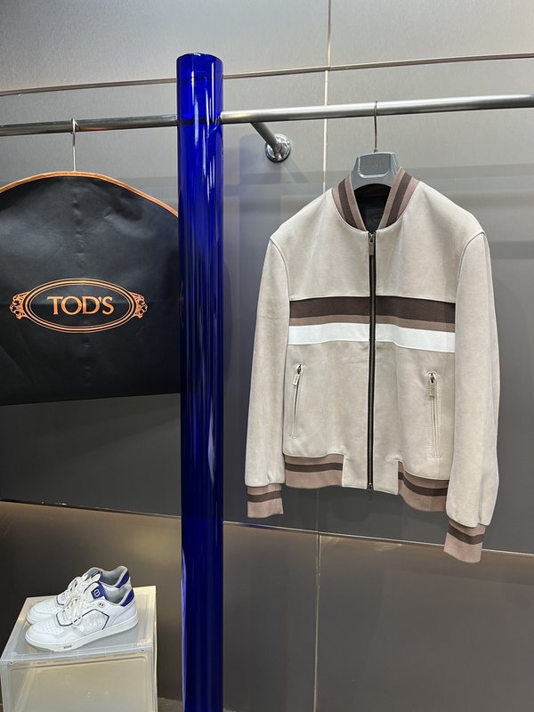 TODS 토즈 스타일리시 패치워크 야구 자켓 001-268406