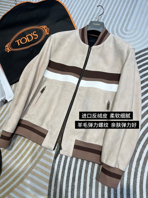 TODS 패치워크 야구 재킷 001-268409