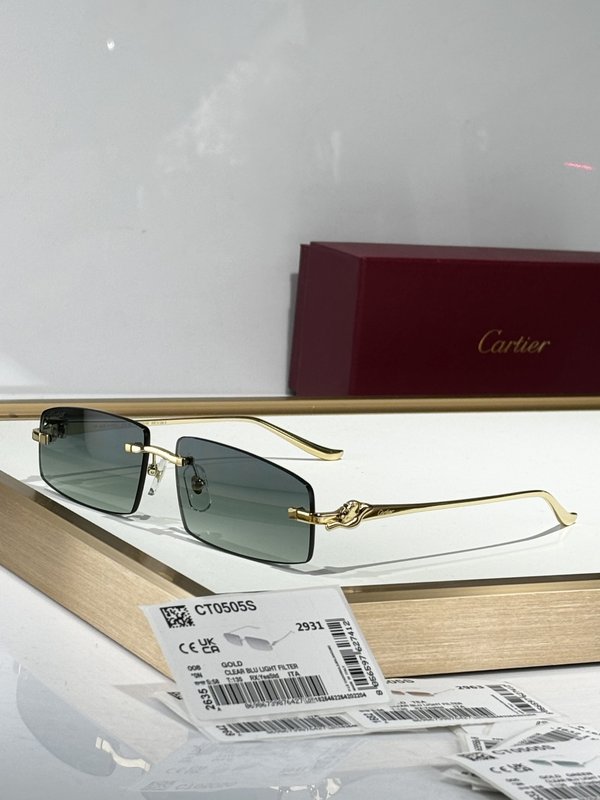 까르띠에 판테르 무테 메탈 선글라스 001-268966