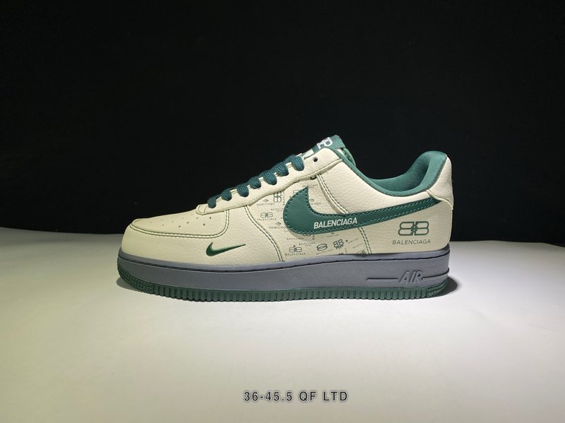 나이키 AF1 × 발렌시아가 커스텀 화이트 그린 001-269471
